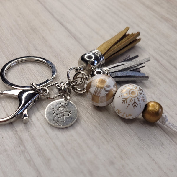 Tassel Keyring - Christmas Angel