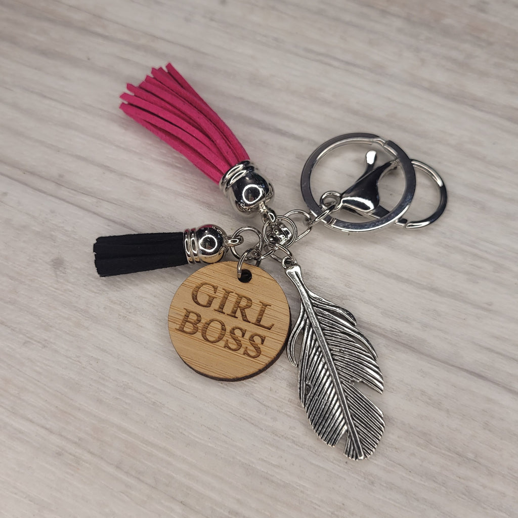 Tassel Keyring - Girl Boss