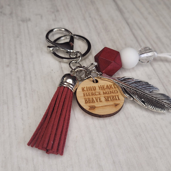 Tassel  Keyring - Kind Heart