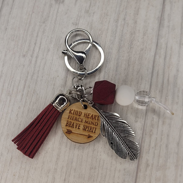 Tassel  Keyring - Kind Heart