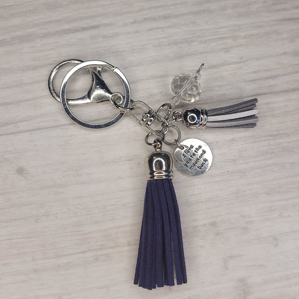 Tassel Keyring - Moon & Back
