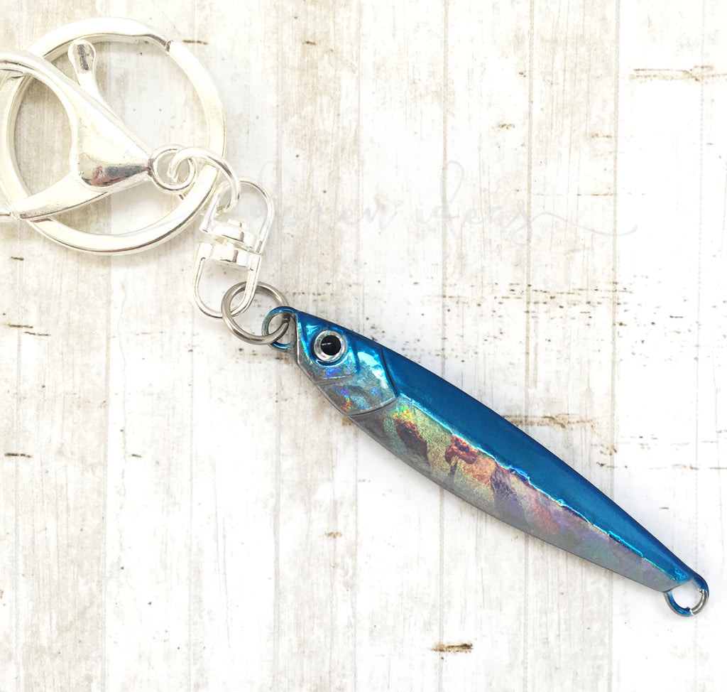 Fishing Keyring - Blue