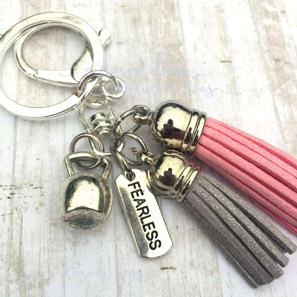 Tassel Keyring - Kettlebell Fearless