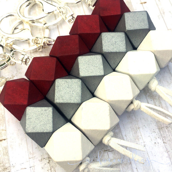 Geo Keyring - Red Velvet