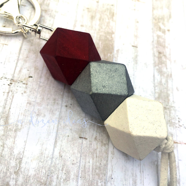 Geo Keyring - Red Velvet