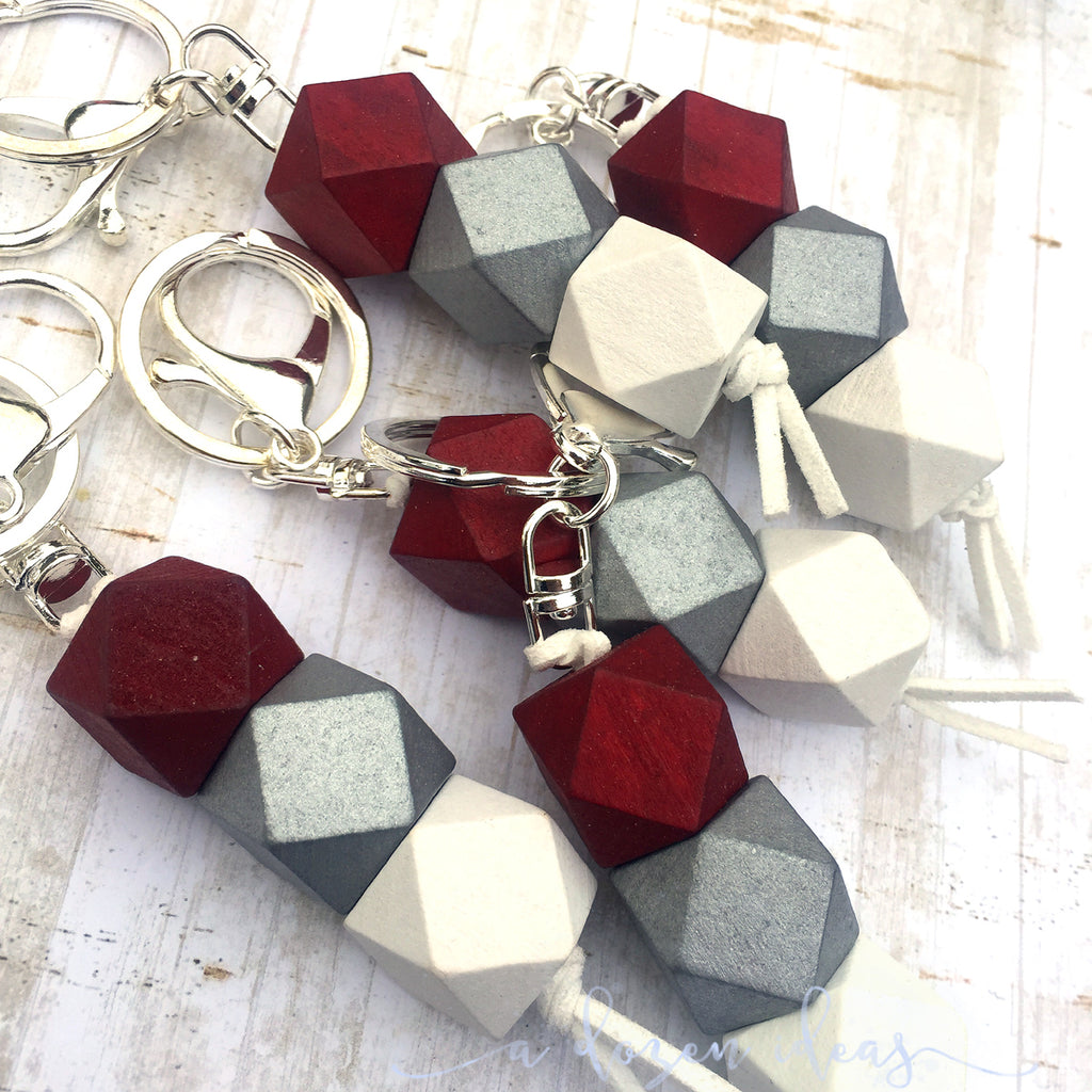 Geo Keyring - Red Velvet