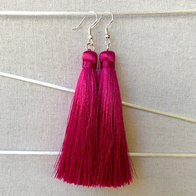 Tassel Earrings - Azalea