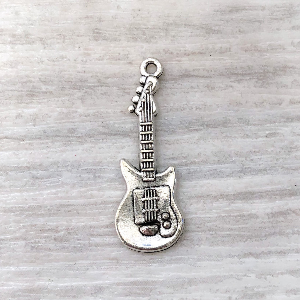 Add on metal charm - guitar