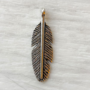 Add on charm - Small feather