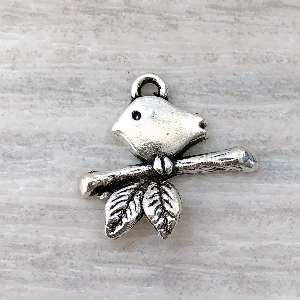 add on charm - Bird on a branch