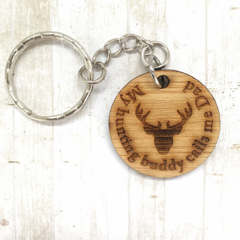 Tag Keyring - My hunting Buddy - Stag