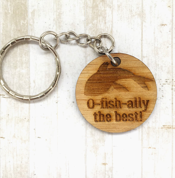 Tag Keyring - O-fish-ally the best