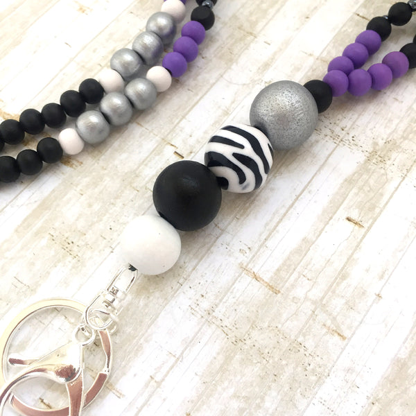 Lanyard - Marine Parade - (Fully beaded)