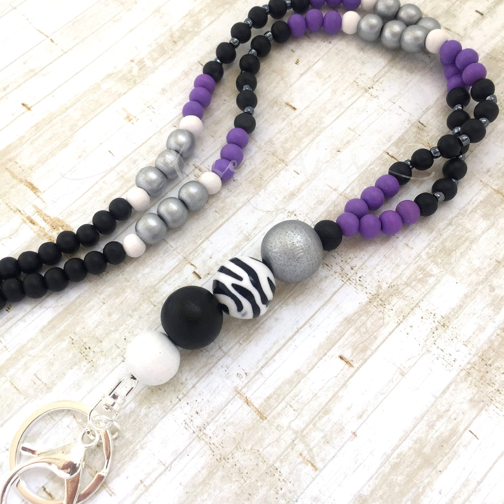 Lanyard - Marine Parade - (Fully beaded)
