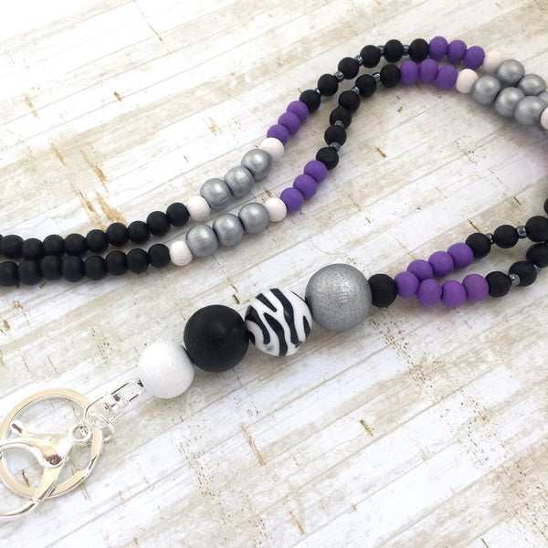 Lanyard - Marine Parade - (Fully beaded)
