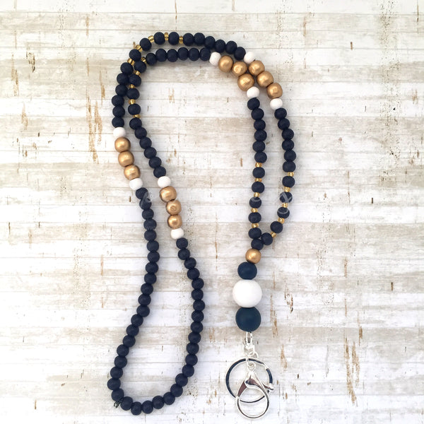 Lanyard - Golden Bay - (Fully beaded)