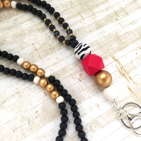 Lanyard - Gladstone Road - (Fully beaded)