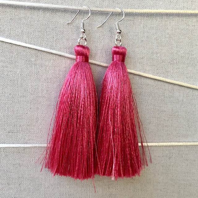 Tassel Earrings - Peony
