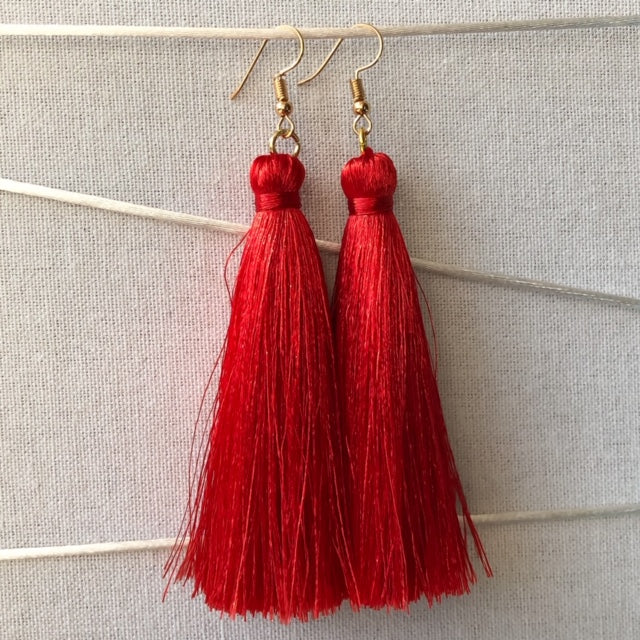 Tassel Earrings - Gerbera