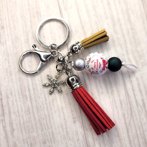 Tassel Keyring - Merry Christmas
