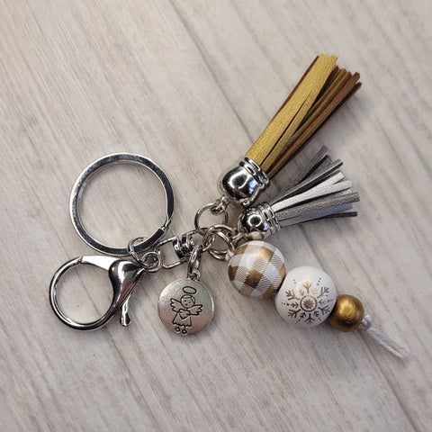 Tassel Keyring - Christmas Angel