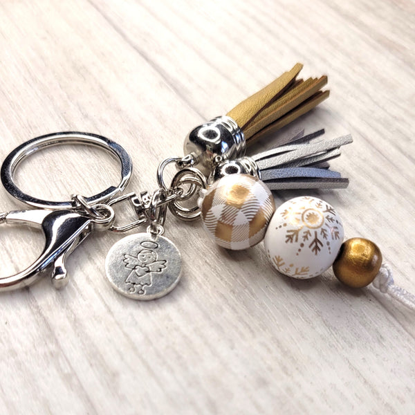 Tassel Keyring - Christmas Angel