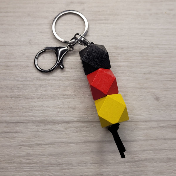 geo keyring - supporters colours