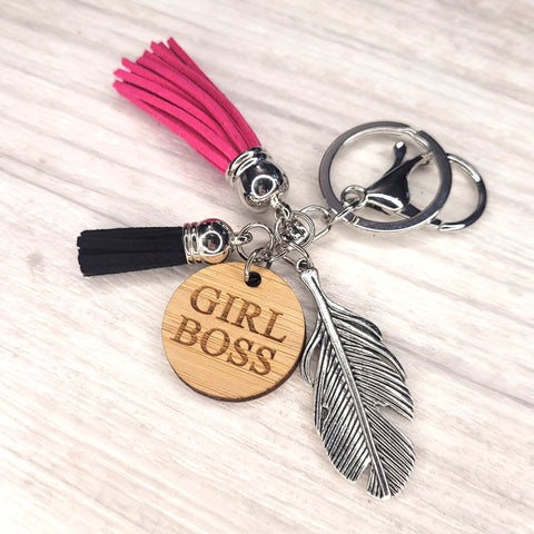 Tassel Keyring - Girl Boss