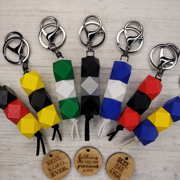 geo keyring - supporters colours