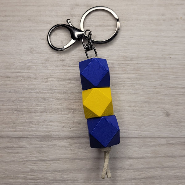 geo keyring - supporters colours