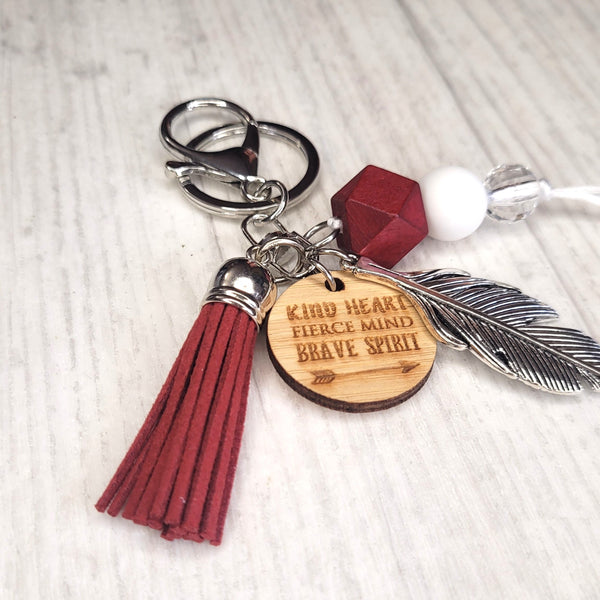 Tassel  Keyring - Kind Heart