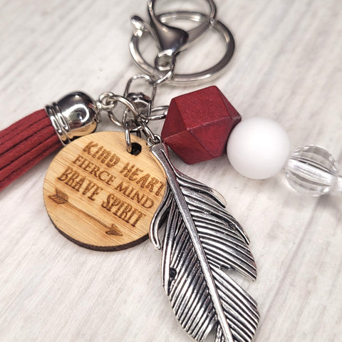 Tassel  Keyring - Kind Heart