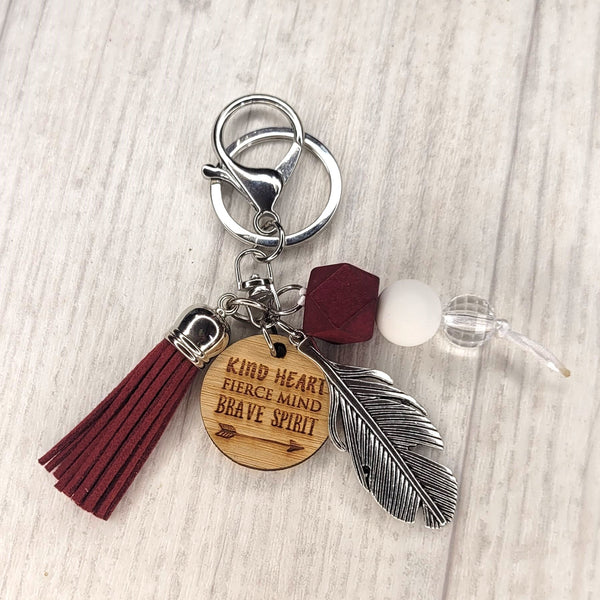 Tassel  Keyring - Kind Heart
