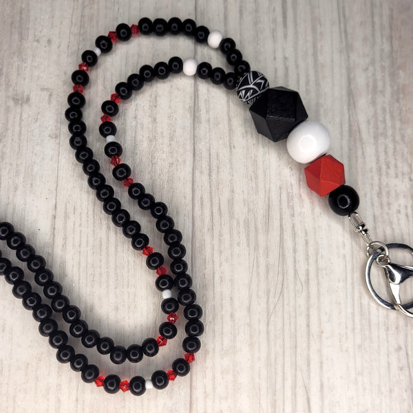 Lanyard - Kia Kaha - (fully beaded)
