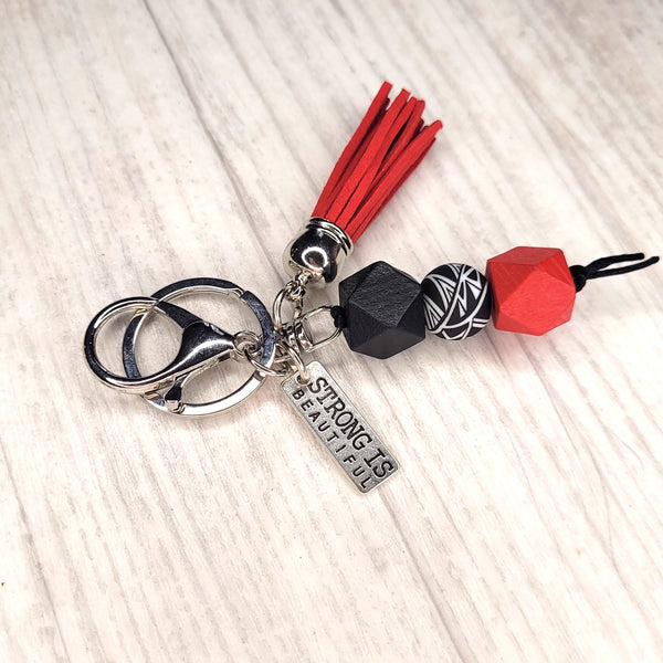 Tassel Keyring - Kia Kaha - Strong is beautiful