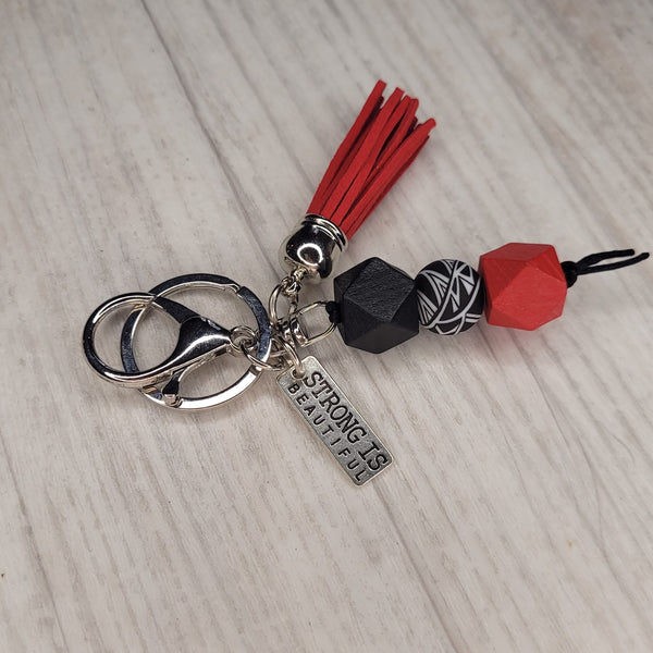 Tassel Keyring - Kia Kaha - Strong is beautiful