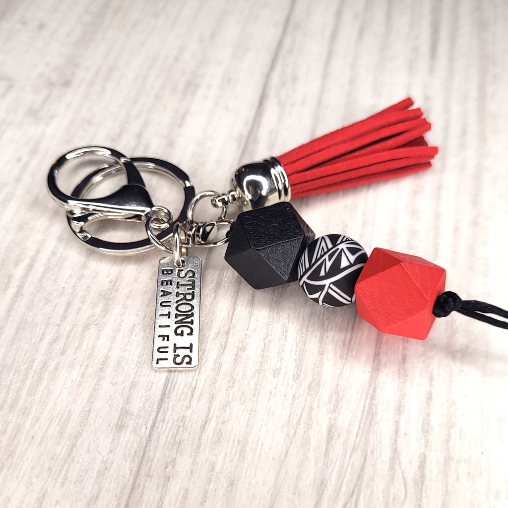 Tassel Keyring - Kia Kaha - Strong is beautiful
