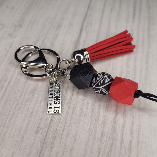 Tassel Keyring - Kia Kaha - Strong is beautiful