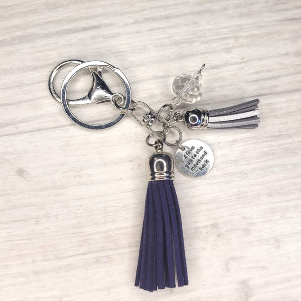Tassel Keyring - Moon & Back