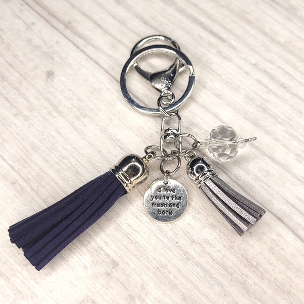 Tassel Keyring - Moon & Back