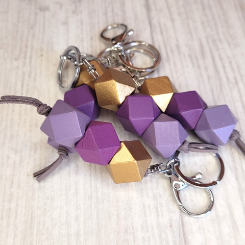 Geo Keyring - Plum Pudding