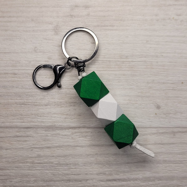 geo keyring - supporters colours