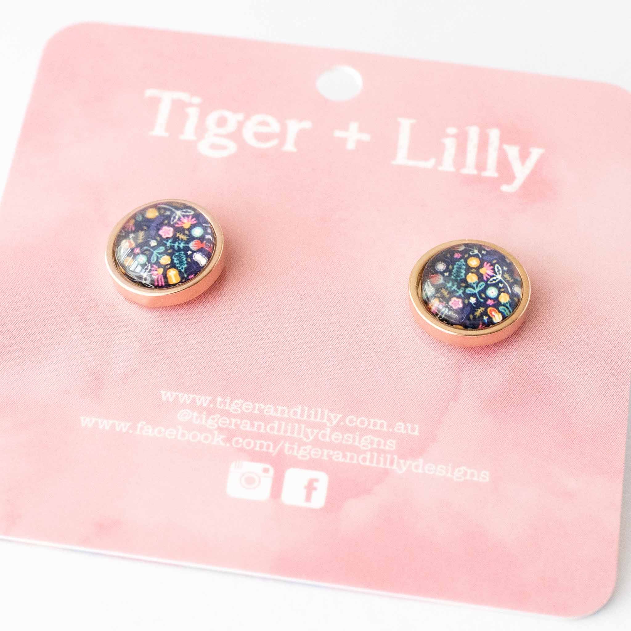 Tiger + Lilly - Alaska - Rose Gold Studs