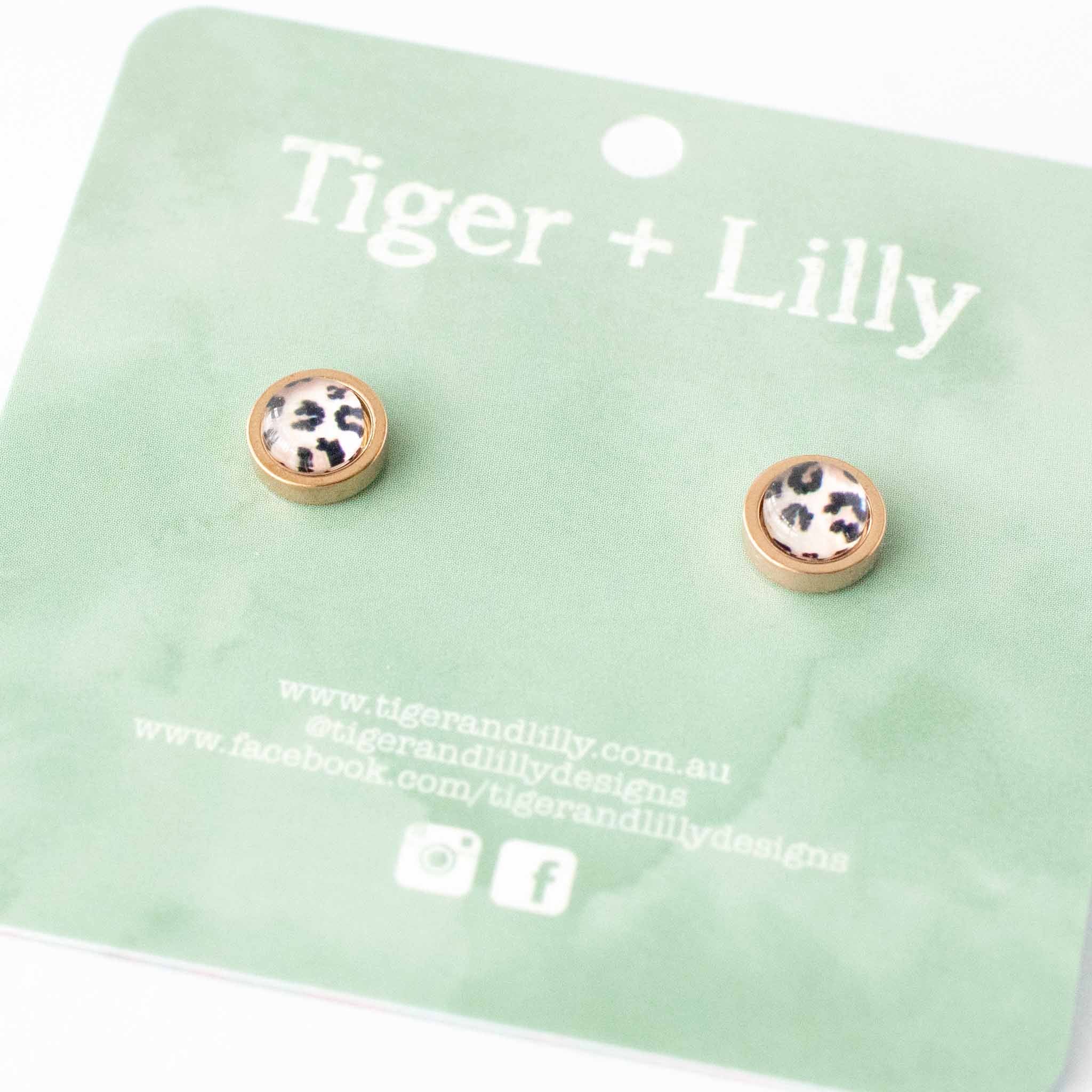 Tiger + Lilly - Blush Leopard - Rose Gold Mini
