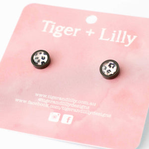 Tiger + Lilly - Blush Leopard - Matt Black Mini