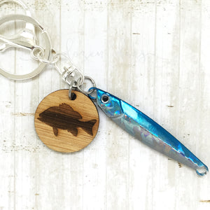 Fishing Keyring - Blue - Snapper