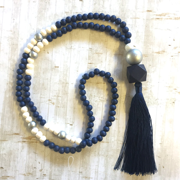 Tassel Necklace -  Whakatipu Blue Tassel