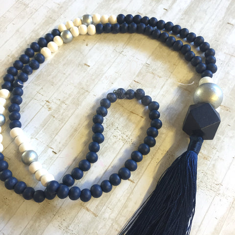 Tassel Necklace -  Whakatipu Blue Tassel