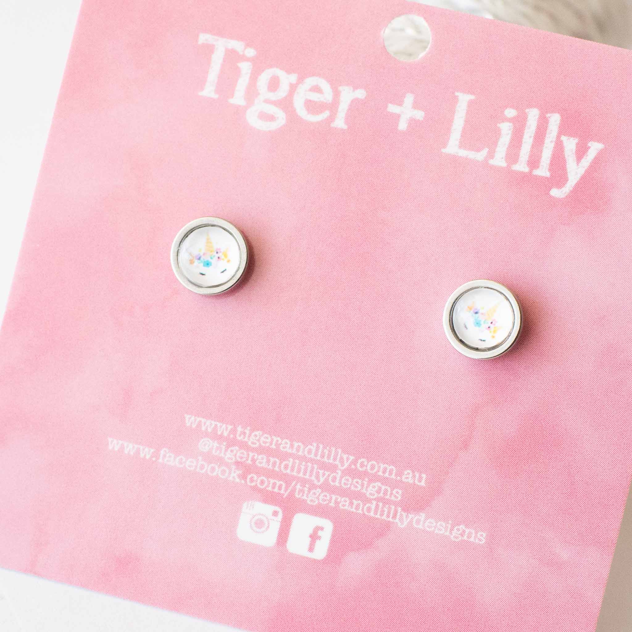 Tiger + Lilly - Unicorn - Silver Mini