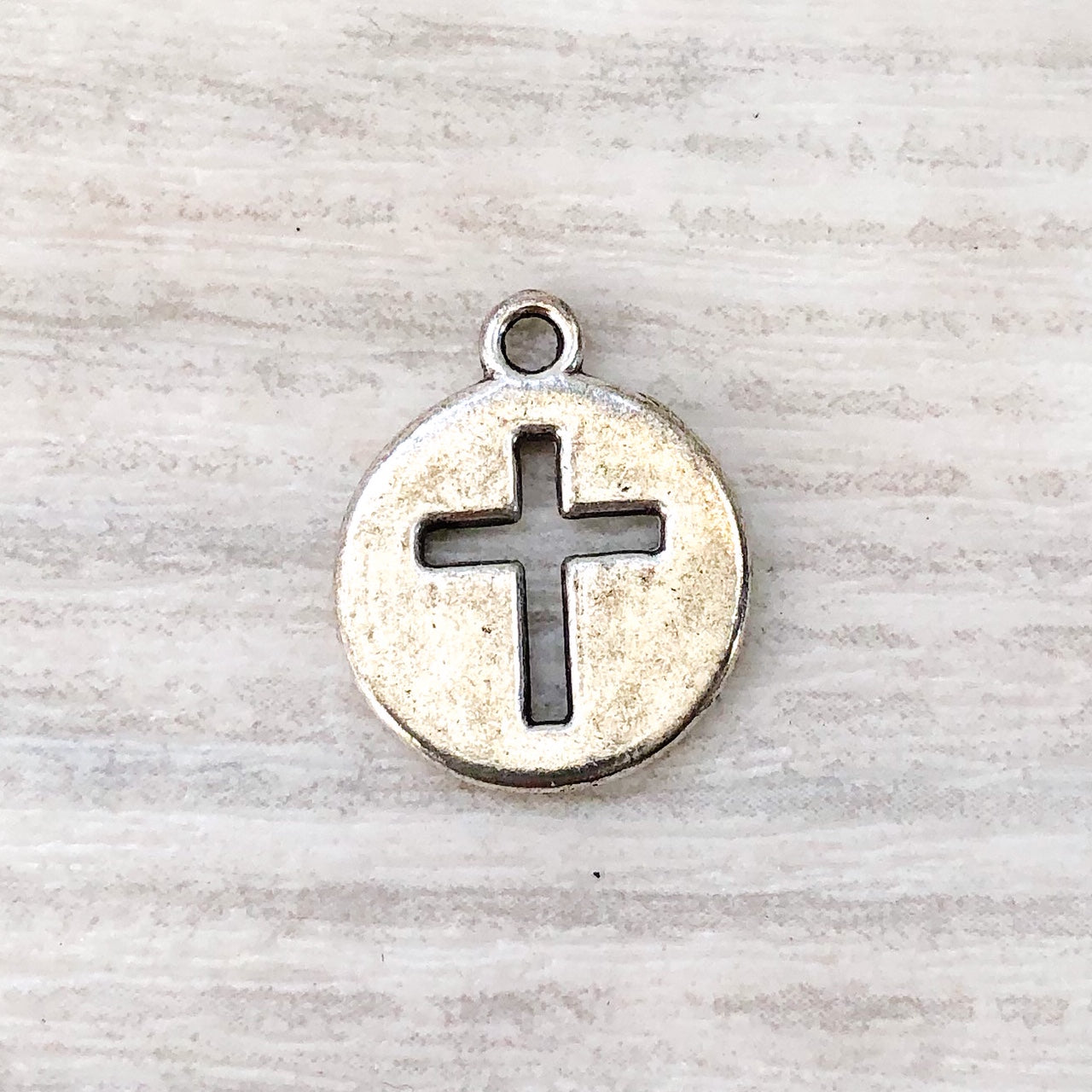 Add on Charm - Cross in a circle